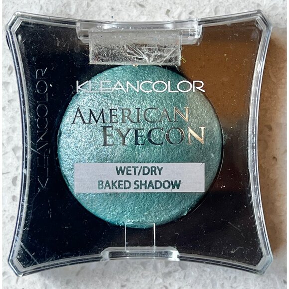 Kleancolor American Eyecon Wet/Dry Baked Eyeshadow Set Teal & Moss 4.5g Each - Picture 3 of 5